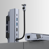 6-in-1 Docking Station for Steam Deck with Hdmi Rj45 Usb 3.0 Usb-c Pd 100w