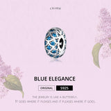 925 Sterling Silver Blue Zircon Bracelet / Necklace Beads