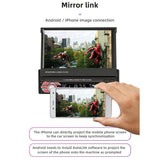 7 Inch Carplay Mp5 Player W / Retractable Screen Fm Bluetooth Tf Card - 9601C