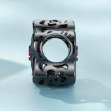 925 Sterling Silver Diy Black Rose Bead Bracelet