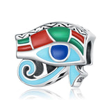 925 Sterling Silver Eye Of Horus Bracelet / Necklace Beads