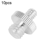 10 Stainless Steel Screws For Tripod Heads - 1 / 4 To 3 / 8 - Silver