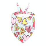 Cute Pet Triangle Towel Bib Cartoon Cats And Dogs Drool Towel Scarf - 08