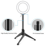 Adjustable Desktop Tripod Selfie Stick Holder - Compact