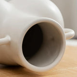 Small Khaki Ceramic Vase for Home Decor and Dried Flower Arrangements