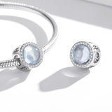 925 Sterling Silver Christmas Night Snow Scene Beads For Diy Bracelet Or Necklace