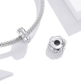 925 Sterling Silver Flower Bead Bracelet / Necklace Accessory Set