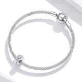 925 Sterling Silver Flower Bead Bracelet / Necklace Accessory Set
