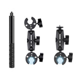 Adjustable Dual-head Handlebar Mount for Motorcycle Selfie Stick