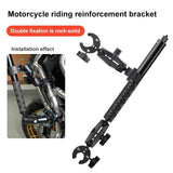 Adjustable Dual-head Handlebar Mount for Motorcycle Selfie Stick