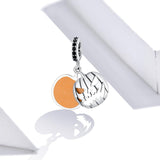 925 Sterling Silver Smiling Pumpkin Pendant For Diy Bracelets & Necklaces