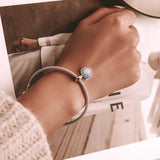 925 Sterling Silver Colorful Opal Butterfly Pendant For Diy Bracelets & Necklaces