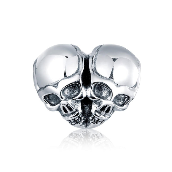 925 Sterling Silver Skull Beads For Diy Bracelets & Necklaces
