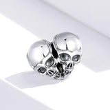 925 Sterling Silver Skull Beads For Diy Bracelets & Necklaces