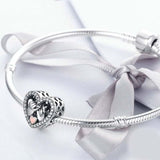 925 Sterling Silver Heart Diamond Accessories