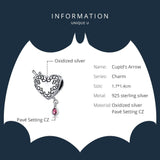 925 Sterling Silver Cupid Heart Beads For Diy Bracelets & Necklaces