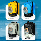 Waterproof Outdoor Stream Tracing Backpack Black 16L - Light Grey-36L