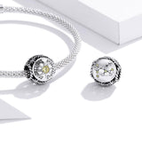 925 Sterling Silver Zodiac Beads For Diy Bracelets & Necklaces Sagittarius Style - Sagittarius