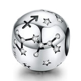 925 Sterling Silver Zodiac Beaded Bracelet Style - Sagittarius