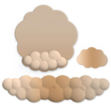 3 Piece Cloudy Gradient Memory Foam Wrist & Mouse Pad Set Blue+Gray - Model 14