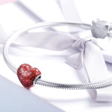 925 Sterling Silver Red Love Diy Bracelet Necklace Beads
