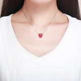 925 Sterling Silver Red Love Diy Bracelet Necklace Beads