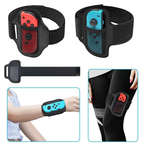 Flexible Joycon Leg Strap with Adjustable Band