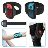 Flexible Joycon Leg Strap with Adjustable Band
