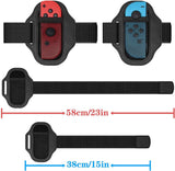 Flexible Joycon Leg Strap with Adjustable Band