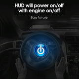 3.7 Inch Car Obd Hud Engine Failure Water Temp & Voltage Alarms