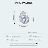 925 Sterling Silver Love Heart Pendant Necklace For Mother And Child