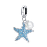 925 Sterling Silver Starfish Pendant For Diy Bracelets & Necklaces