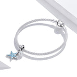 925 Sterling Silver Starfish Pendant For Diy Bracelets & Necklaces