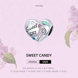 925 Sterling Silver Sweet Heart Beads For Diy Bracelets & Necklaces