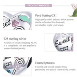 925 Sterling Silver Sweet Heart Beads For Diy Bracelets & Necklaces