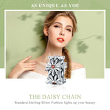 925 Sterling Silver Daisy Wreath Beads For Diy Bracelets & Necklaces