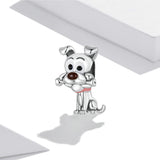 925 Sterling Silver Dog Beads For Diy Bracelets & Necklaces