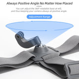 Adjustable 360 Degree Head Strap for Action Cameras - Camouflage