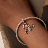 925 Sterling Silver Platinum Plated Love Letter Pendant