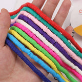 6 Piece Soft Pottery Beading Set For Diy Bracelets & Necklaces - Mixed