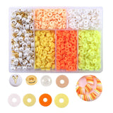 6 Piece Soft Pottery Beading Set For Diy Bracelets & Necklaces - Mixed
