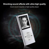 1.8 Inch Metal Mp4 Player + 16G Tf Card + Earphone + Cable - Black - With 8G Tf Card+Earphone+Cable