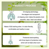 925 Sterling Silver Platinum Plated Ladybug Diy Beads