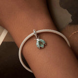 925 Sterling Silver Platinum Plated Ladybug Diy Beads