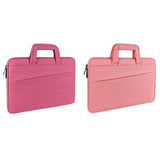 11.6-12.5 Inch Multi-compartment Laptop Sleeve with Waterproof Storage - Rose Pink