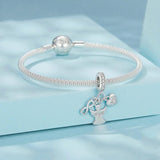 925 Sterling Silver Guardian Angel Good Luck Pendant