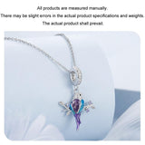 925 Sterling Silver Gradient Kingfisher Pendant In