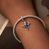 925 Sterling Silver Gradient Kingfisher Pendant In