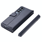 For Samsung Galaxy Z Fold4 5G Foldable Magnetic Phone Case With Pen Holder - Portable And Practical