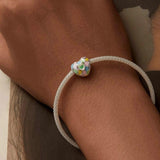 925 Sterling Silver Neon Love Heart Diy Beads Plated